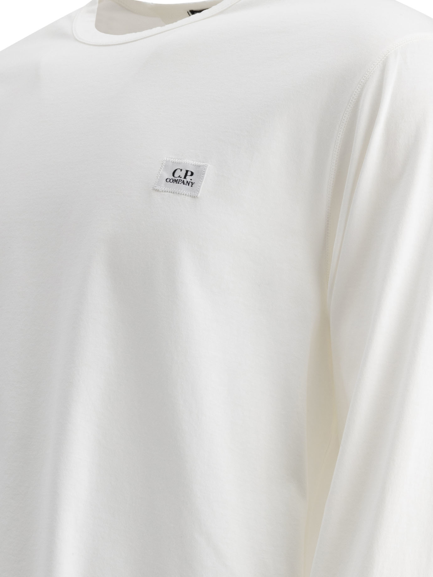 C.P. COMPANY White Mercerized 70/2 Jersey Gasato t-shirt